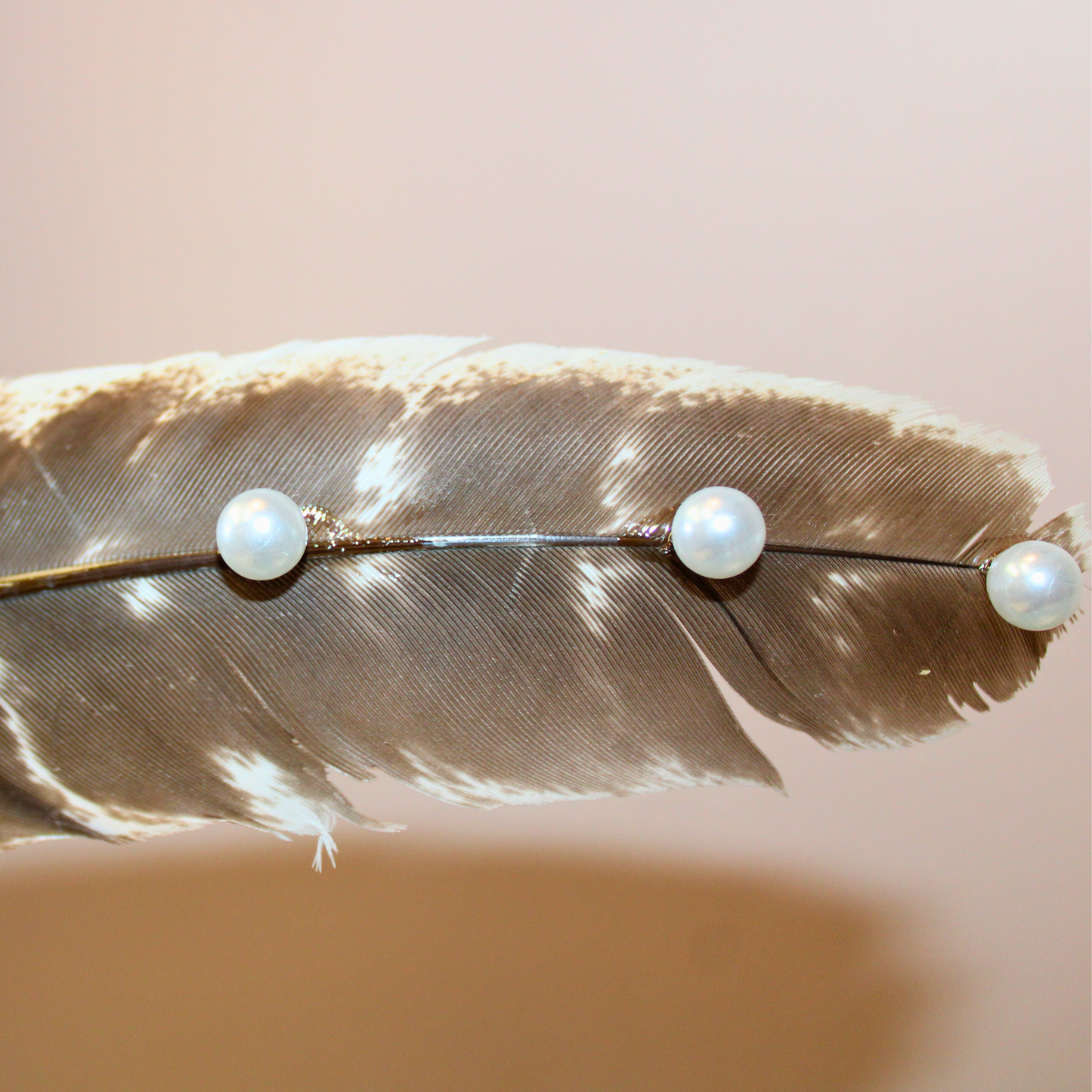 Handmade Pearl Premium Turkey Feather