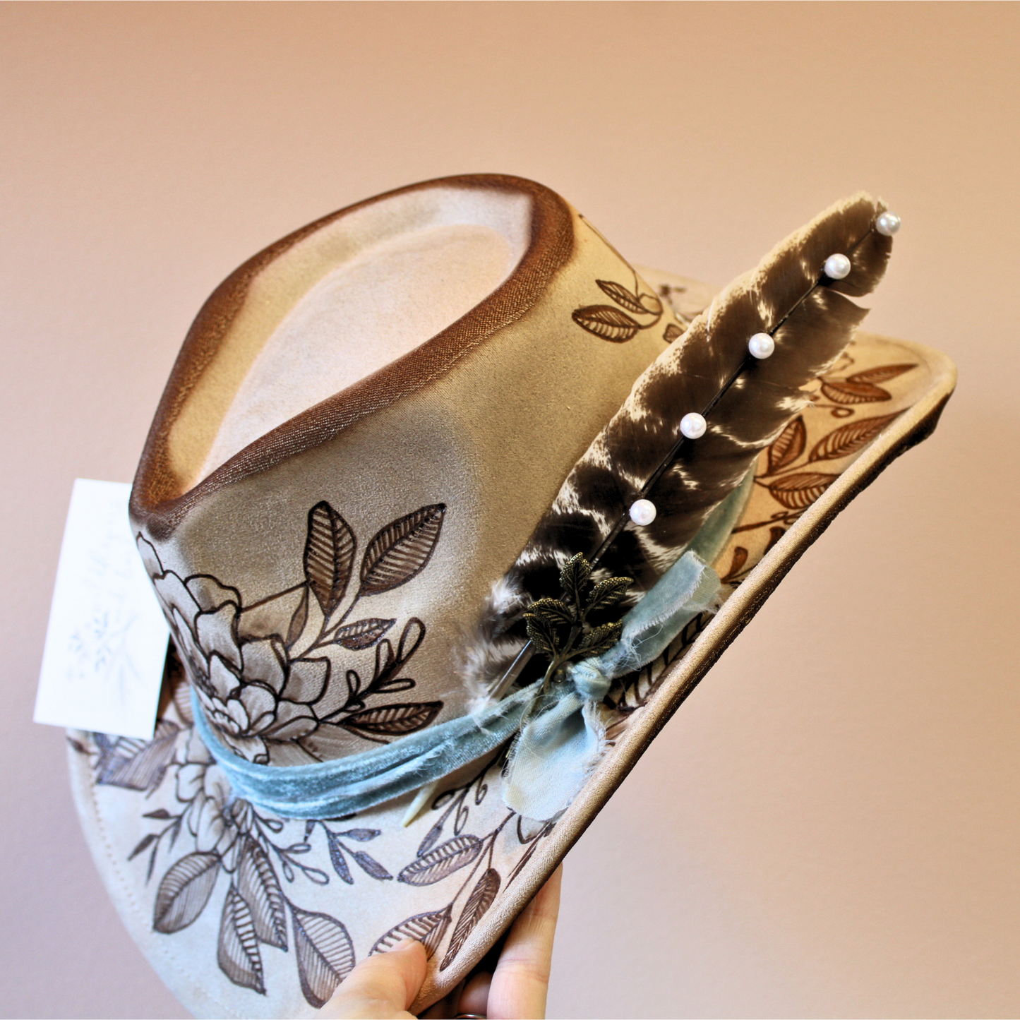 Handmade Pearl Premium Turkey Feather