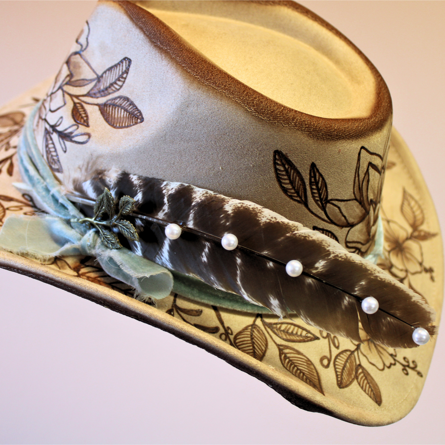 Handmade Pearl Premium Turkey Feather