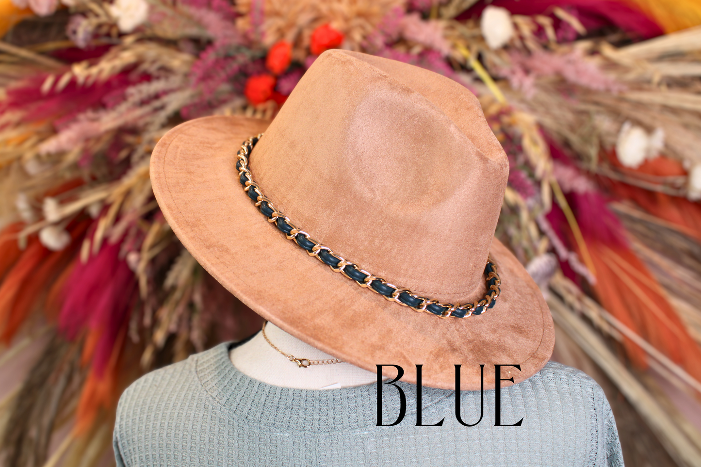 Golden Hour Hat Band – Gold Metal & Vegan Leather