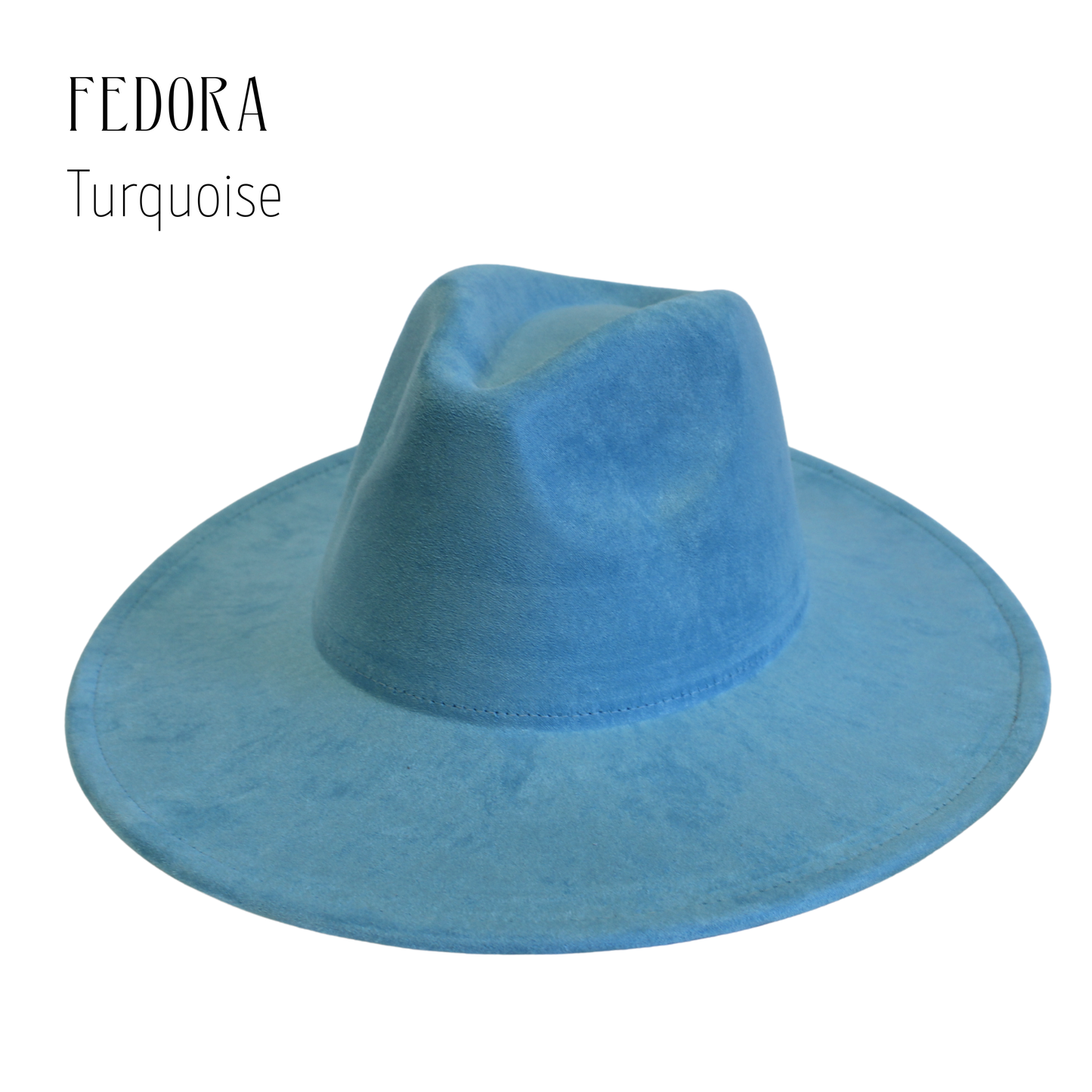 Vegan Suede Blank Rancher Crown Fedora – Adjustable Hat for DIY & Hat Burning