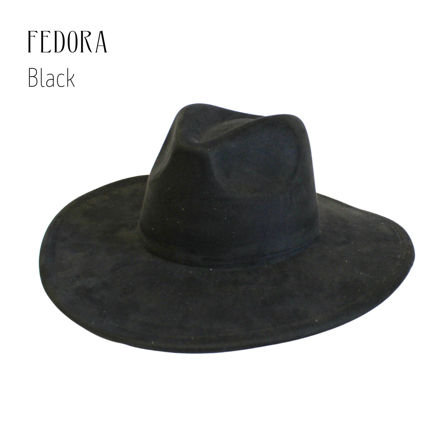 Vegan Suede Blank Rancher Crown Fedora – Adjustable Hat for DIY & Hat Burning
