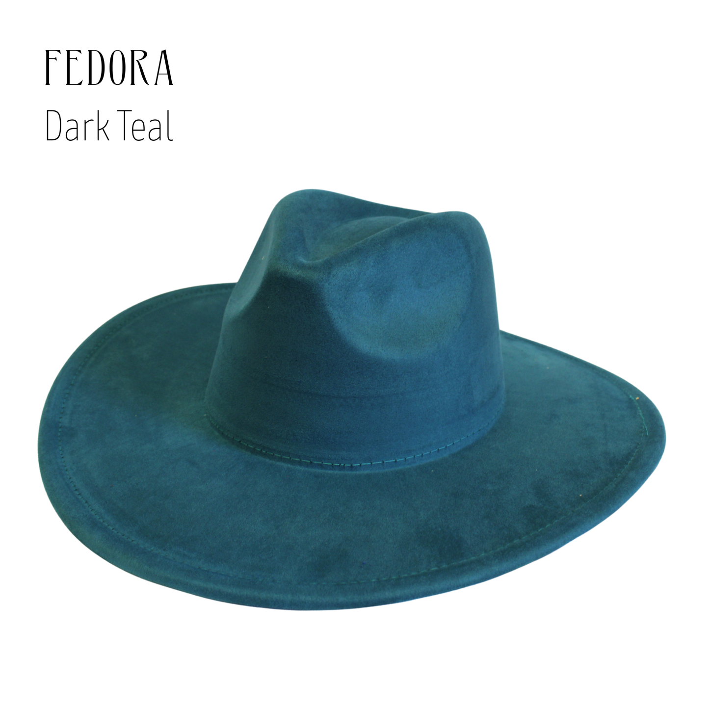 Vegan Suede Blank Rancher Crown Fedora – Adjustable Hat for DIY & Hat Burning