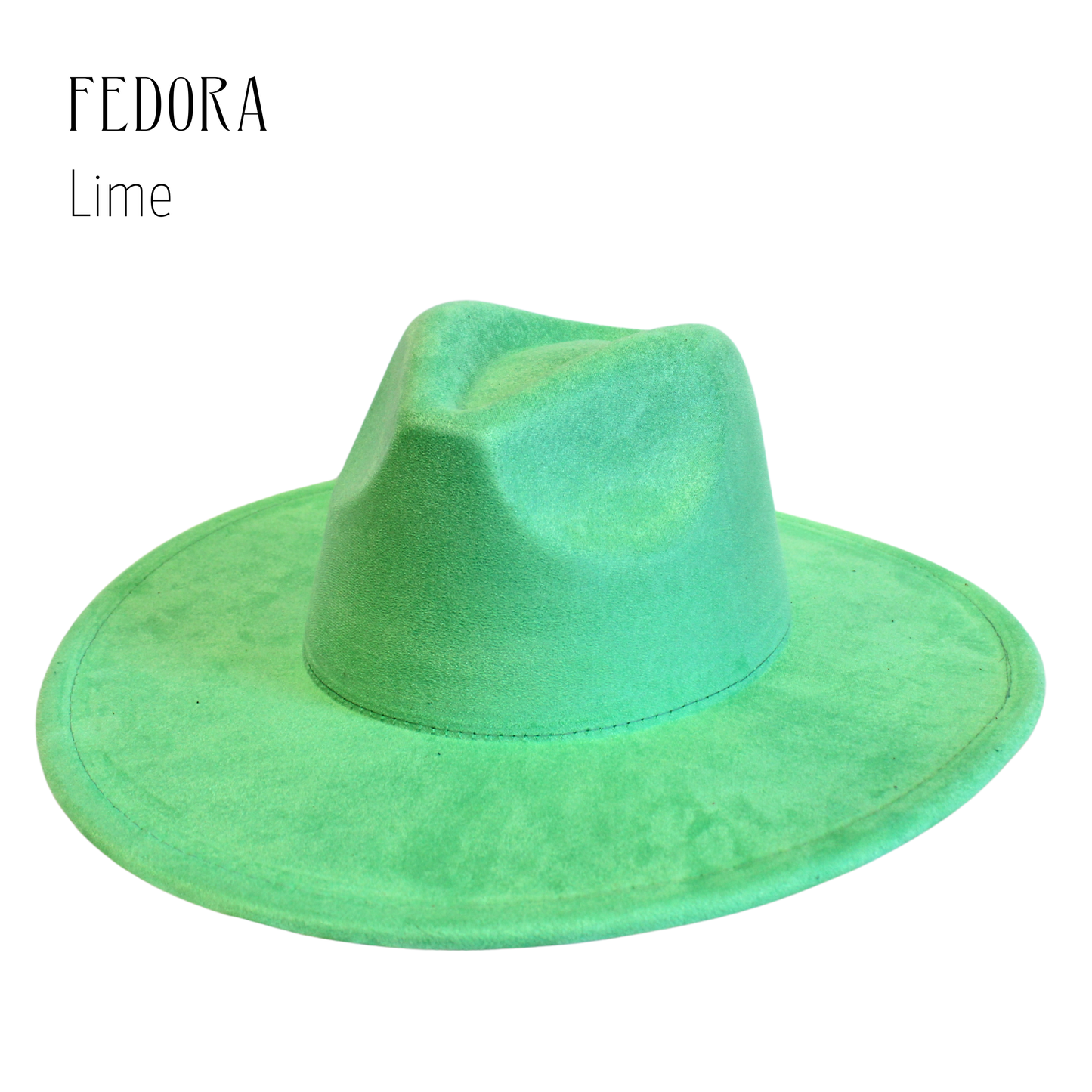 Vegan Suede Blank Rancher Crown Fedora – Adjustable Hat for DIY & Hat Burning