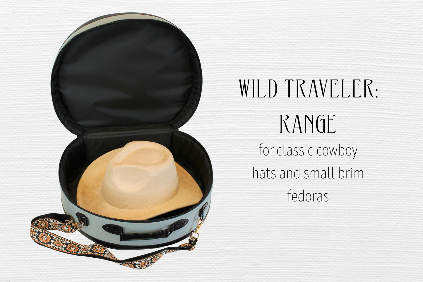 Wild Traveler Hat Case: Range – Cowboy Hat Travel Case