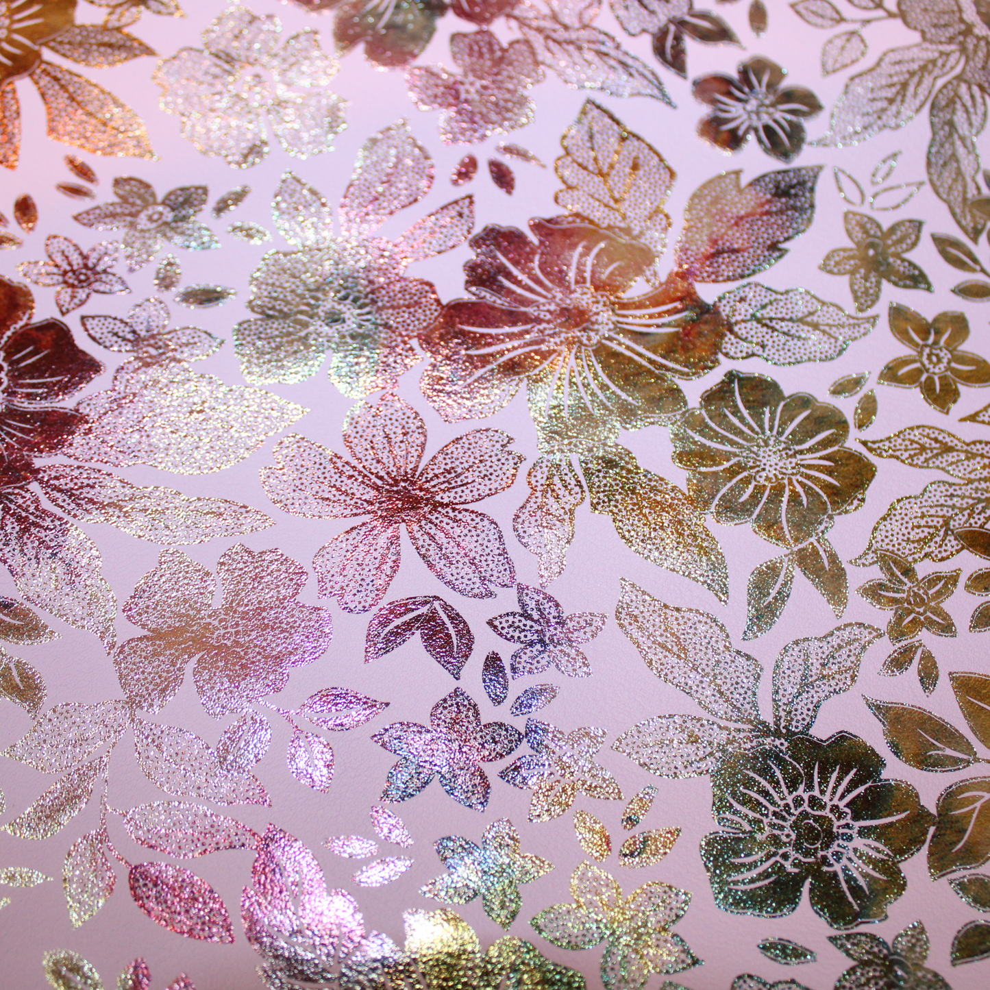 Pink Metallic Floral Handmade Adjustable Hatband