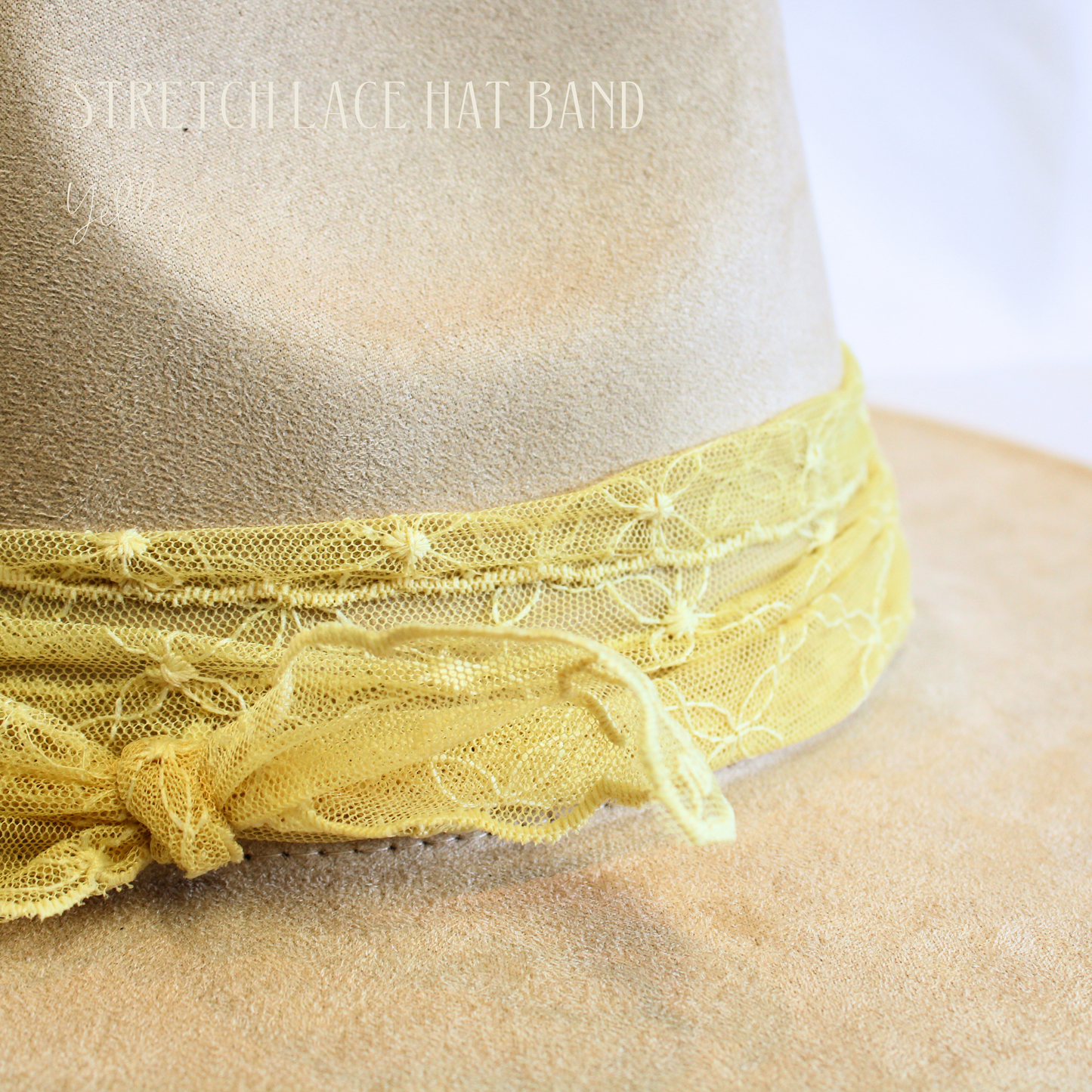 Stretch Lace Hat Band-Floral