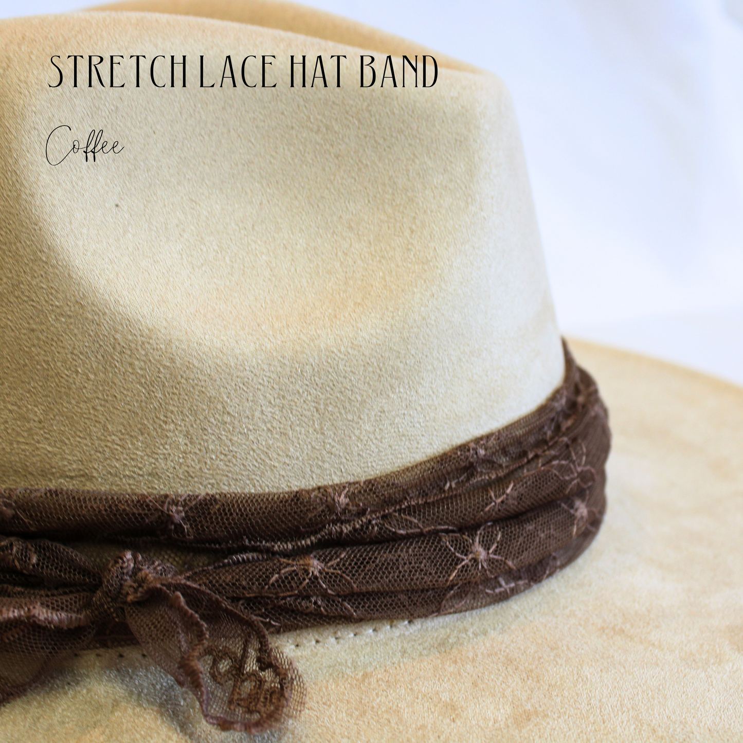 Stretch Lace Hat Band-Floral