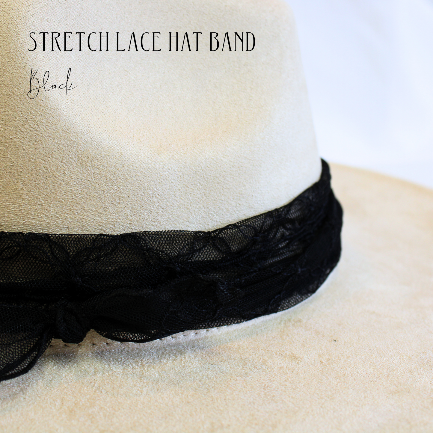Stretch Lace Hat Band-Floral