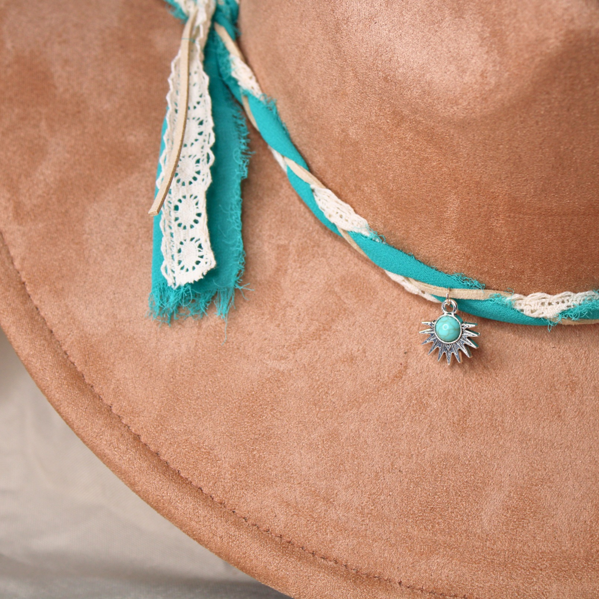 Teal Horizon DIY Hat Band Kit – Turquoise Western Boho Hat Accessory