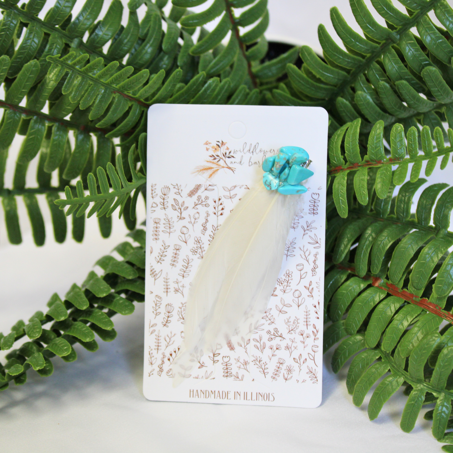 Mini Crystal Feather WildClip