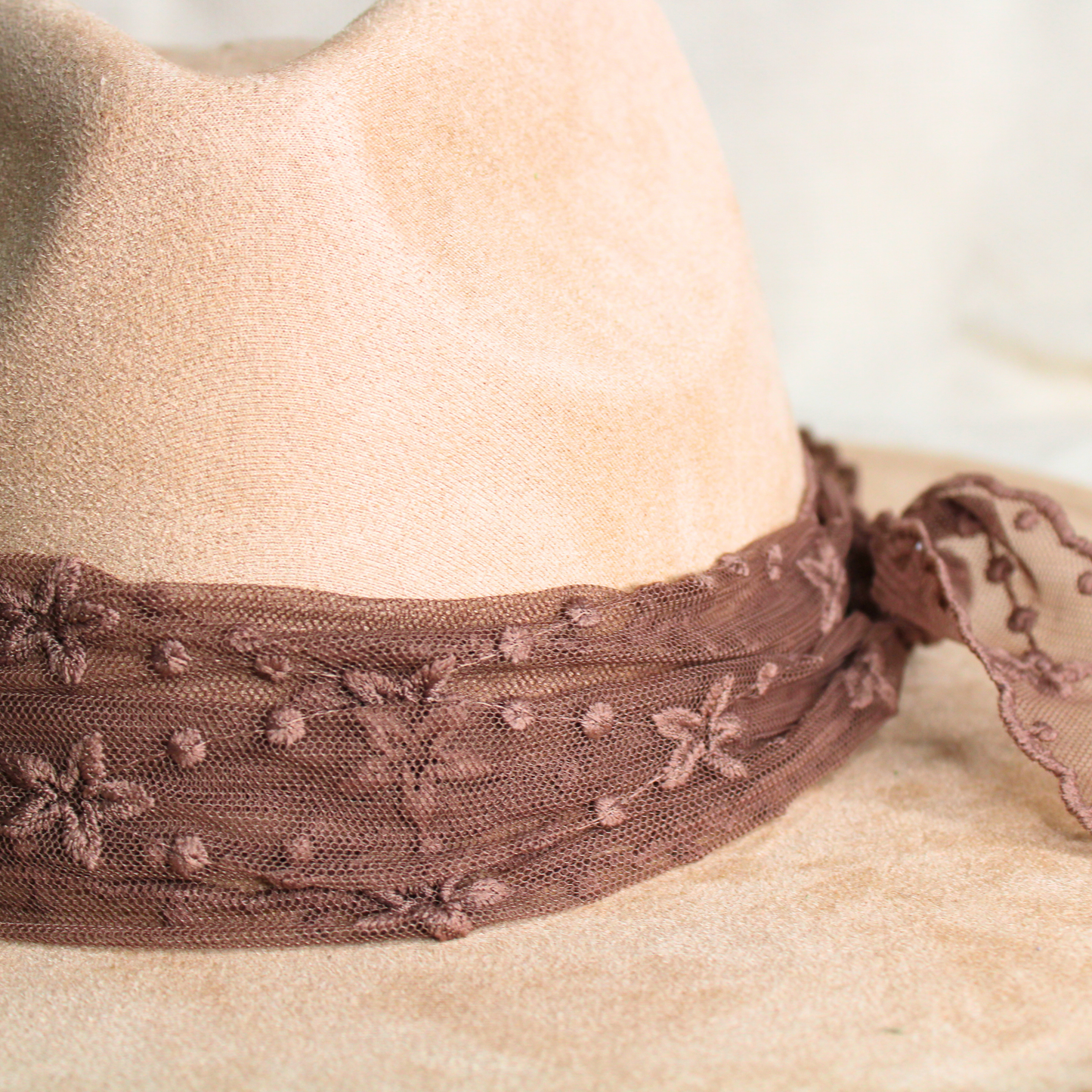 Bandeau de chapeau en dentelle extensible - Étoile