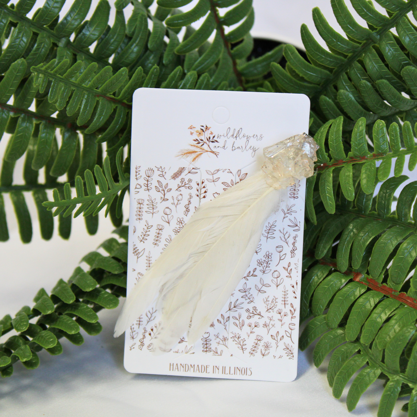 Mini Crystal Feather WildClip