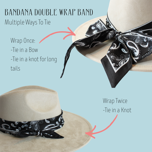 Bandana Double Wrap Hat Bands