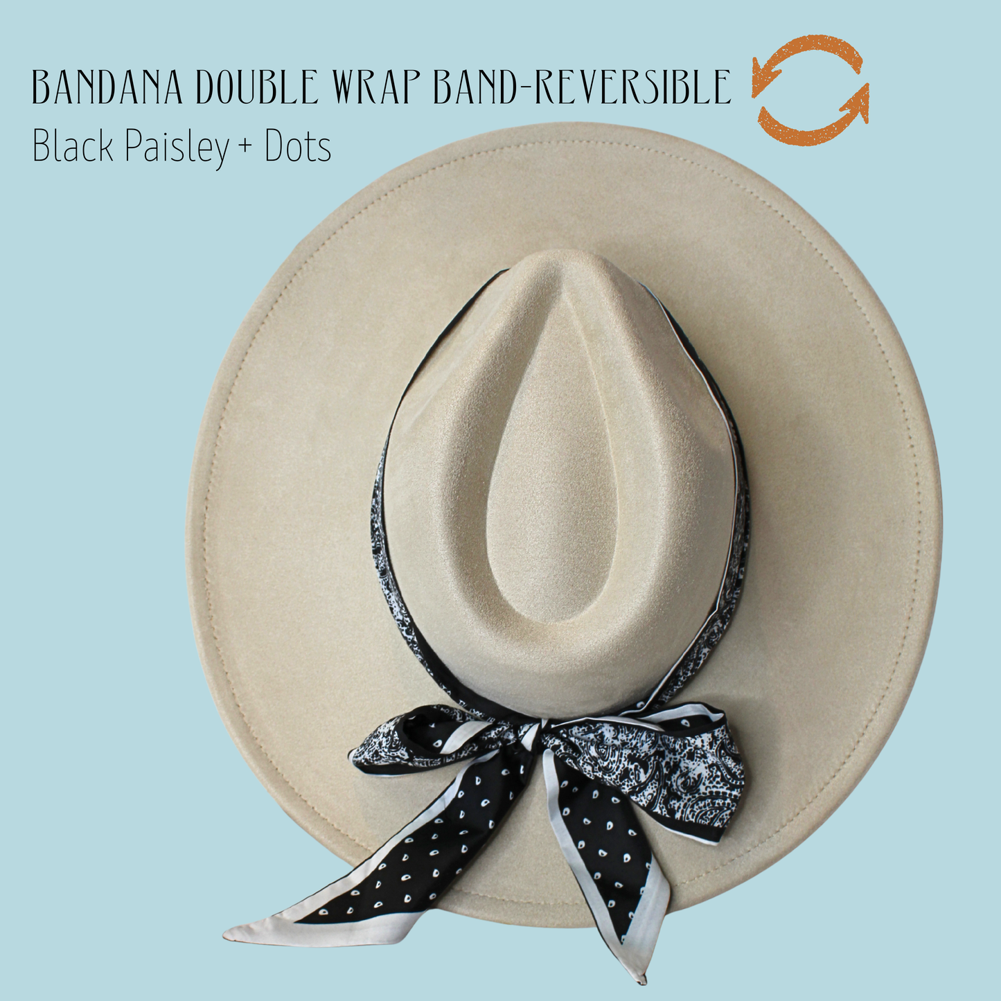 Bandana Double Wrap Reversible Hat Bands
