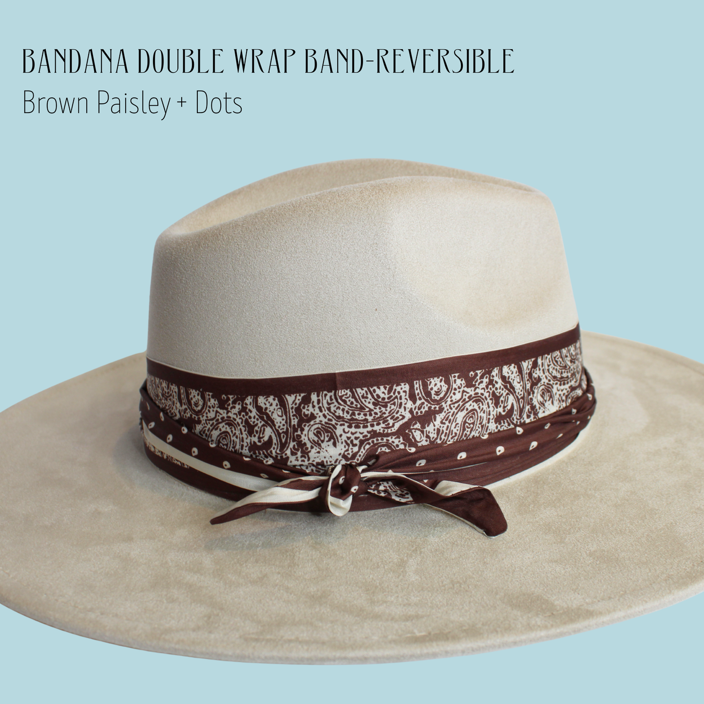 Bandana Double Wrap Reversible Hat Bands