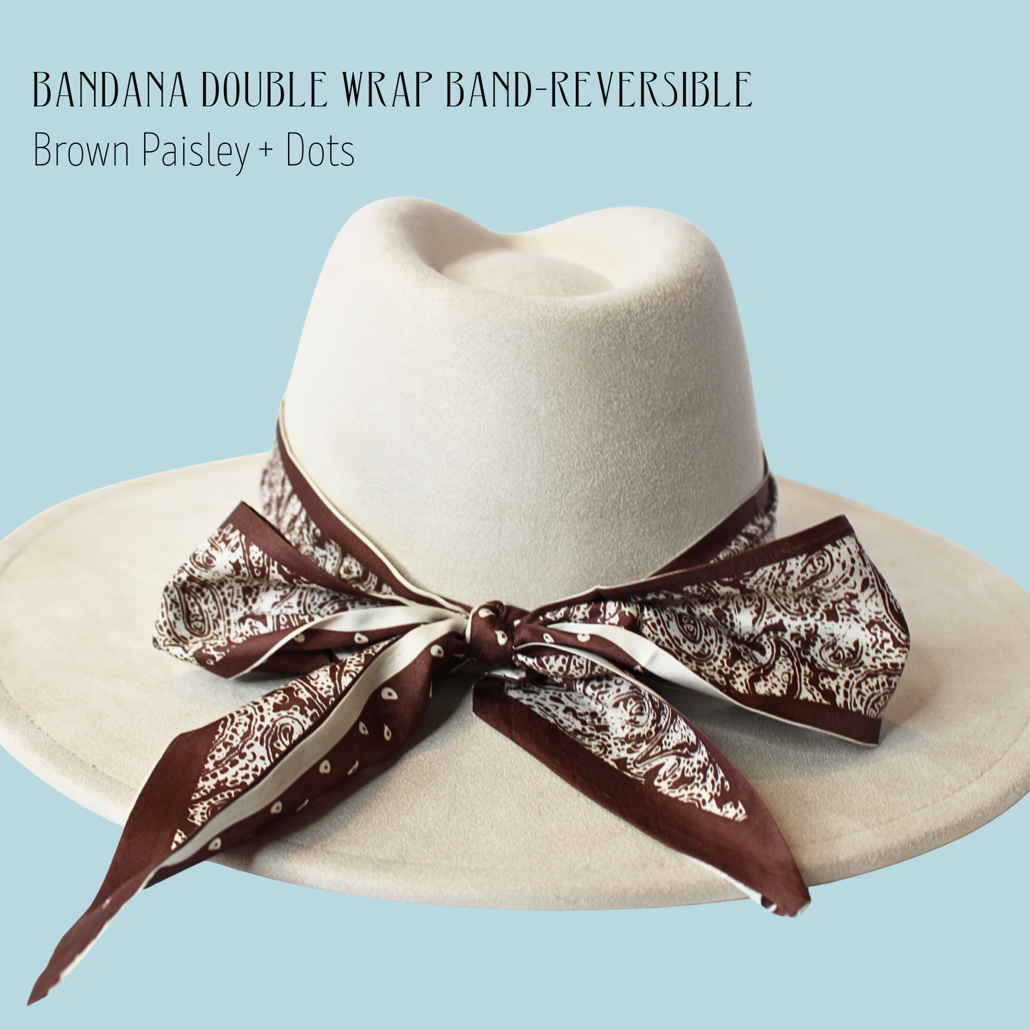 Bandana Double Wrap Reversible Hat Bands