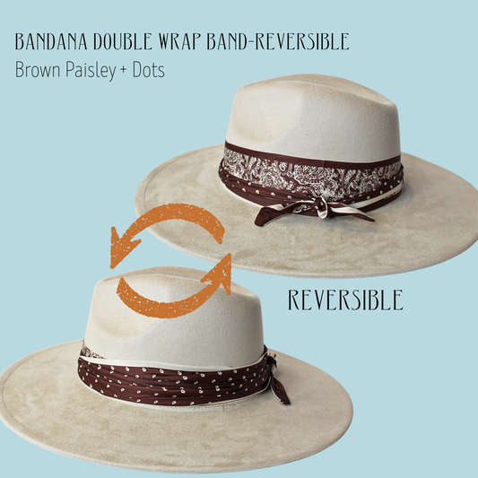 Bandana Double Wrap Reversible Hat Bands
