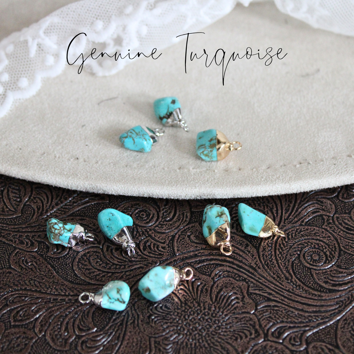 Genuine Turquoise Charms