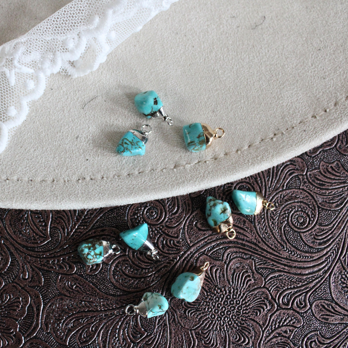 Genuine Turquoise Charms