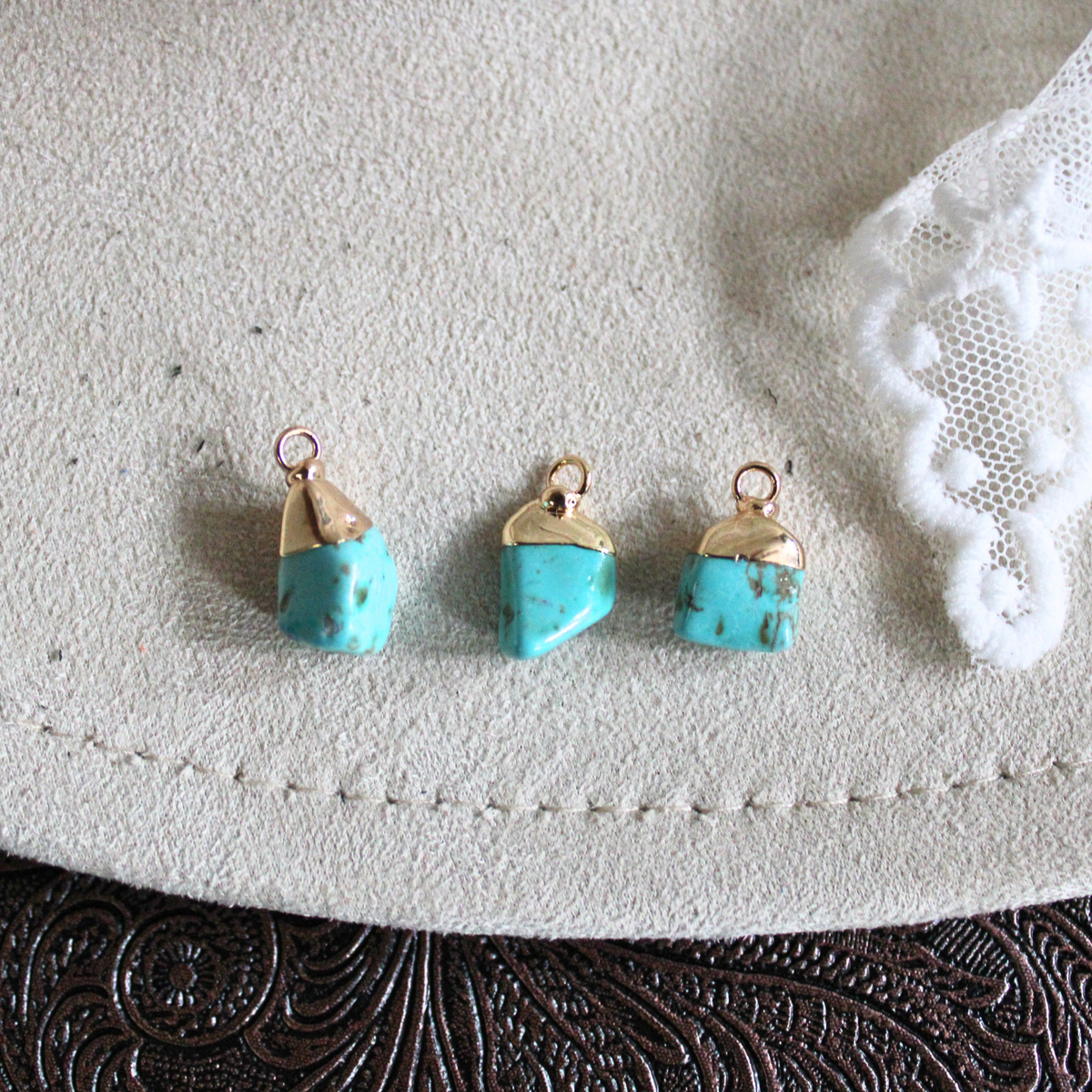 Genuine Turquoise Charms