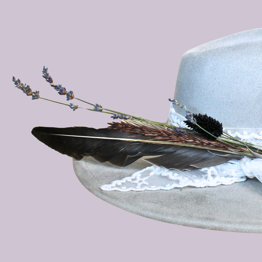 Lavender Smokeshow Goose Feather Pick
