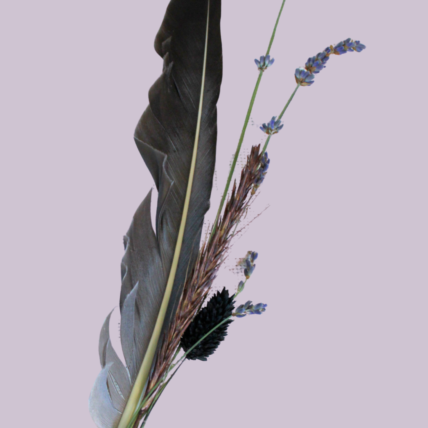 Lavender Smokeshow Goose Feather Pick