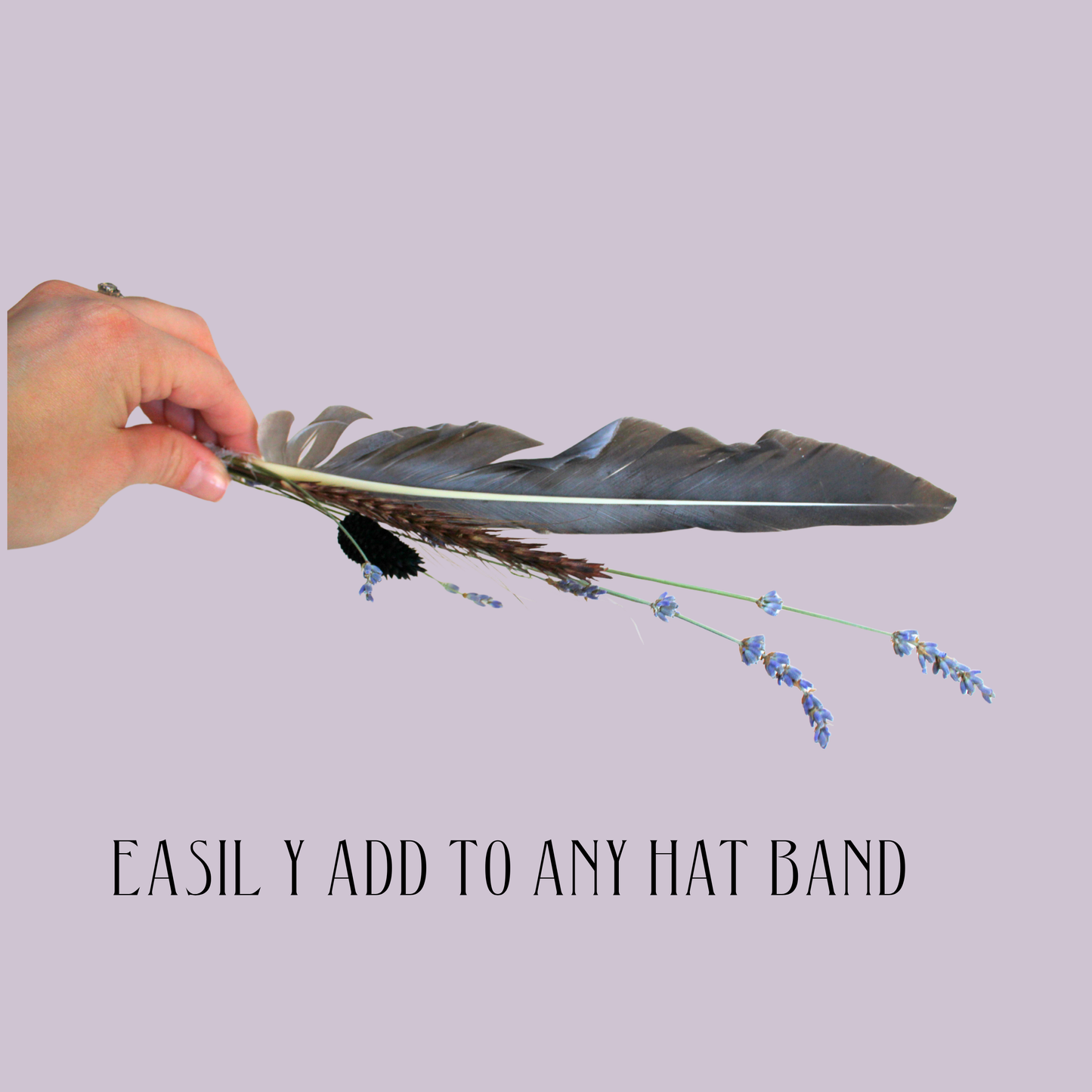 Lavender Smokeshow Goose Feather Pick