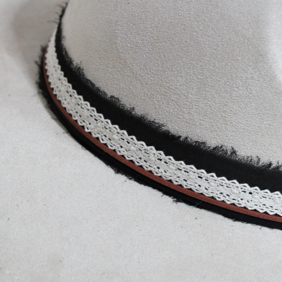 Midnight Sunflower DIY Hat Band Kit | Black, Cream & Brown Western Hat Band