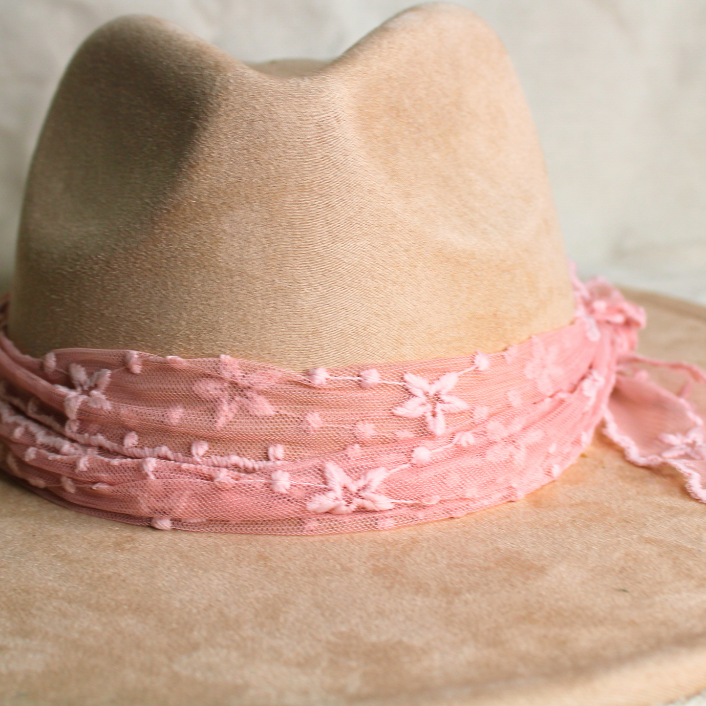 Bandeau de chapeau en dentelle extensible - Étoile