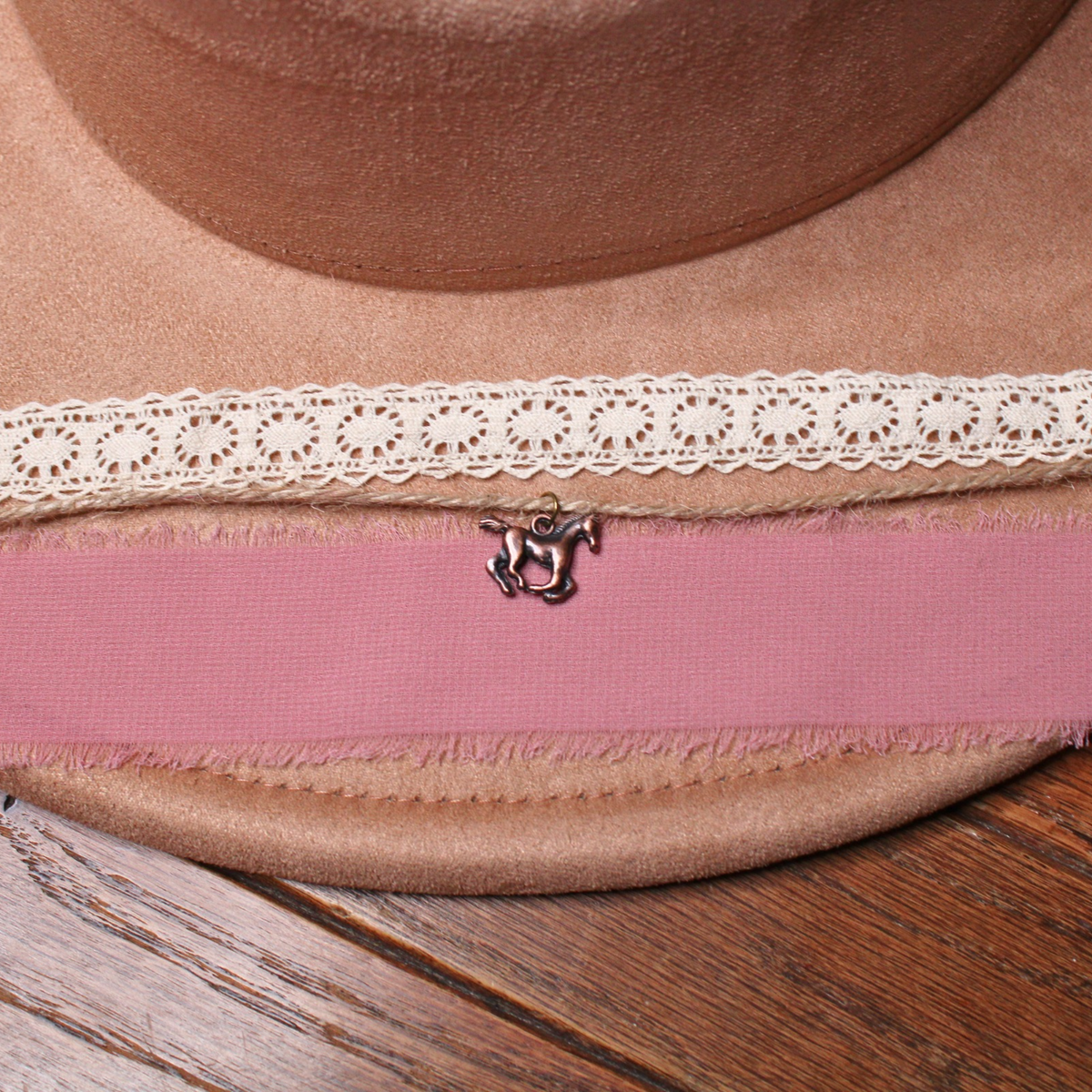 Rodeo Blush DIY Hat Band Kit – Pink Western Boho Hat Accessory