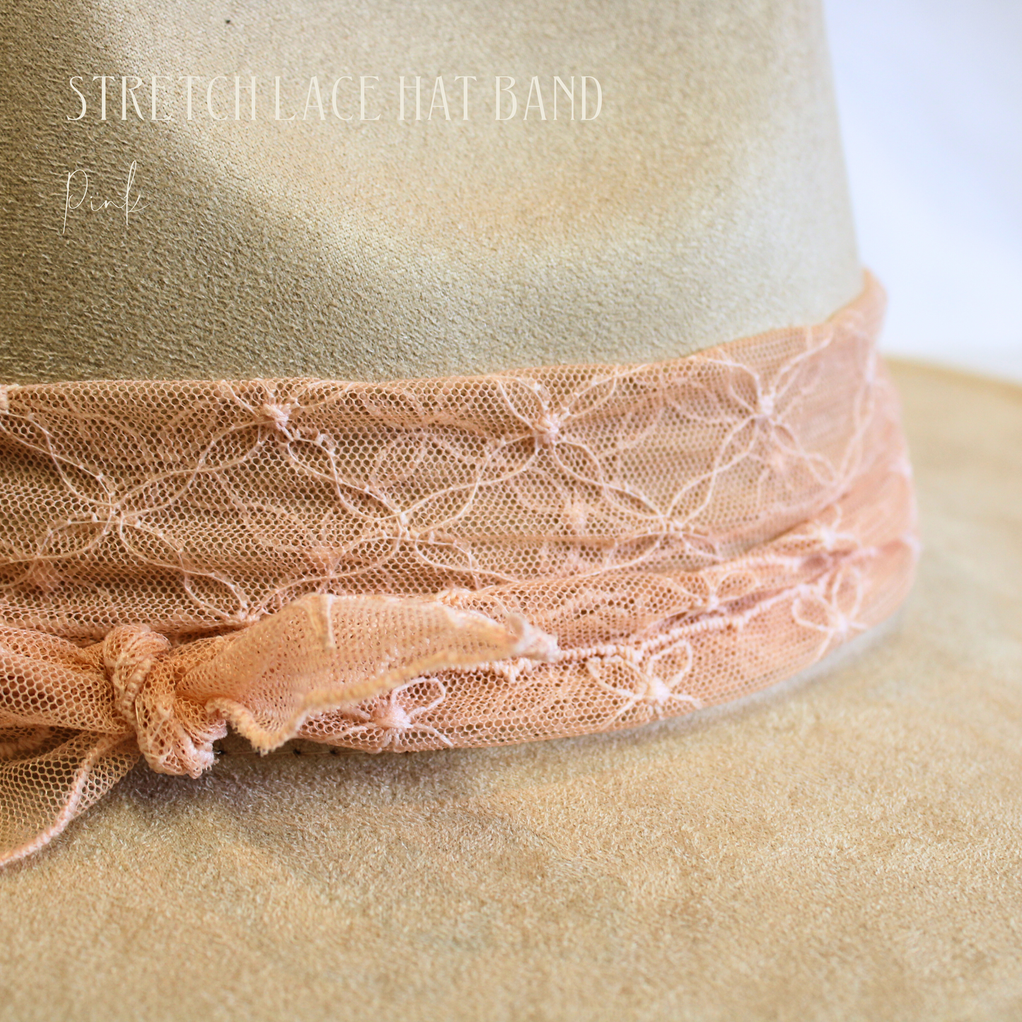 Stretch Lace Hat Band-Floral
