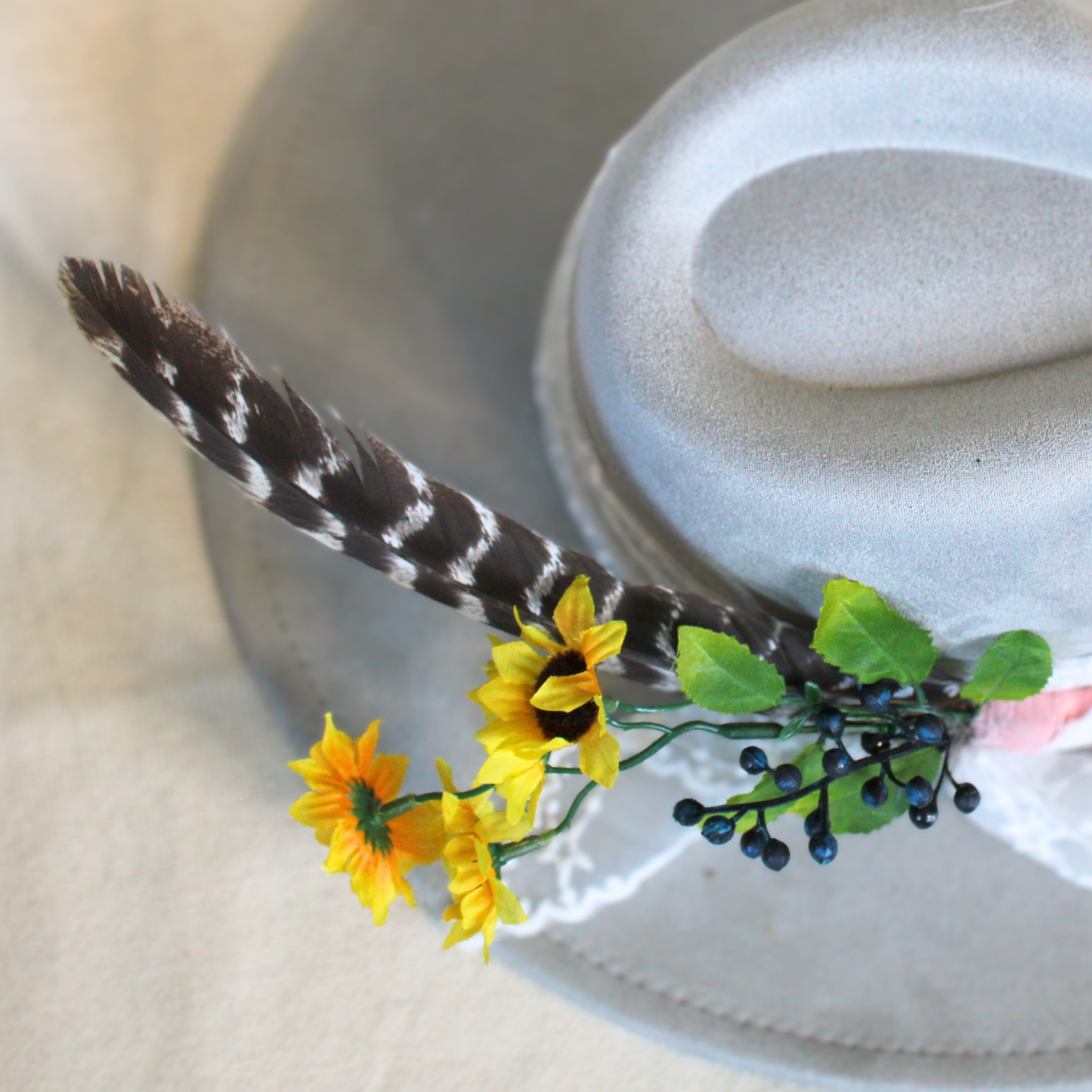 Sunflower Trail Turkey Feather Pick