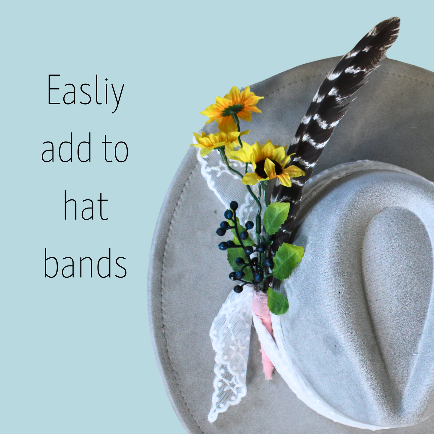Sunflower Trail Turkey Feather Pick