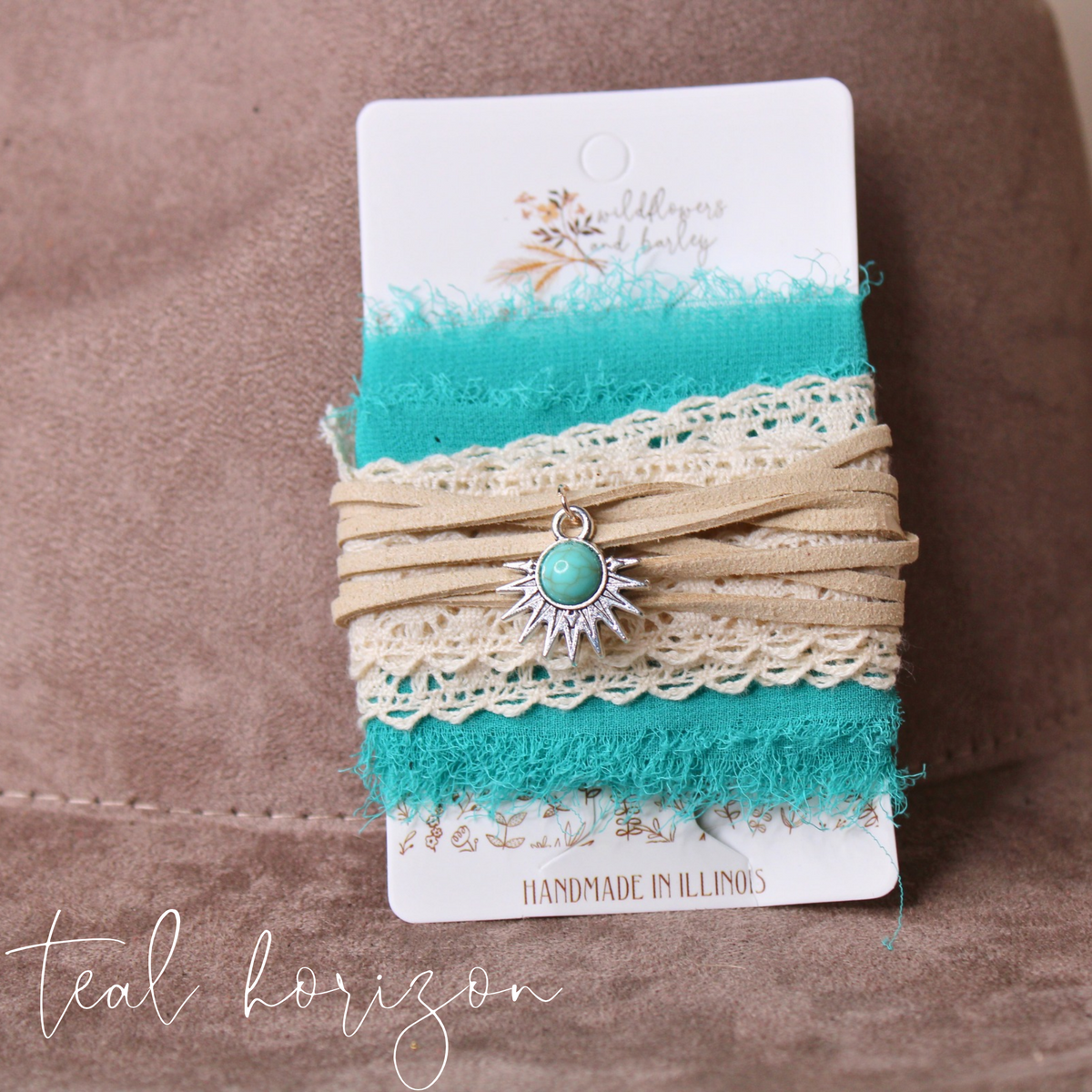 Teal Horizon DIY Hat Band Kit – Turquoise Western Boho Hat Accessory