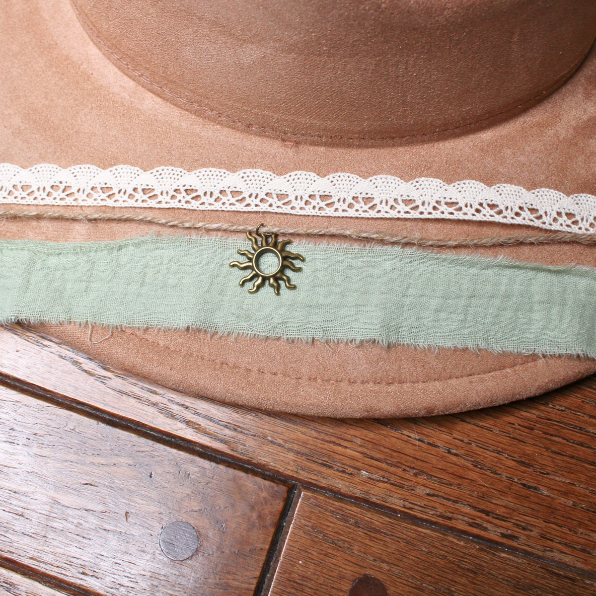 Wild Sage DIY Hat Band Kit – Earthy Green Western Boho Hat Accessory
